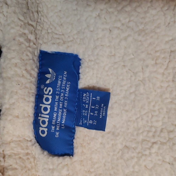 Adidas winter coat jacket long sherpa lining hood up to -20C navy blue - Picture 9 of 11